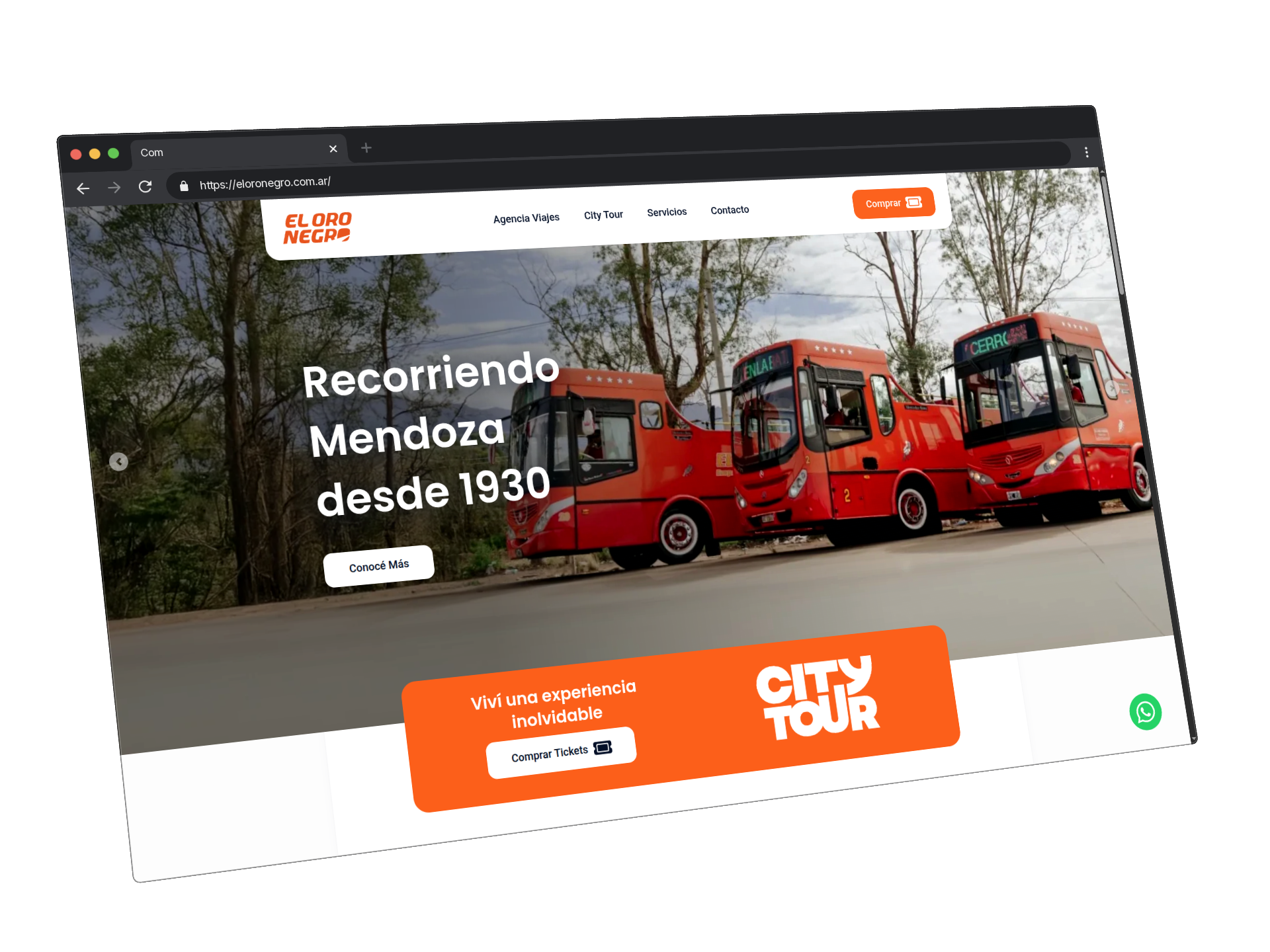 Captura de pantalla del proyecto Oro Negro